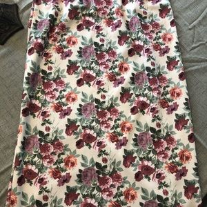 LuLaroe floral pencil skirt